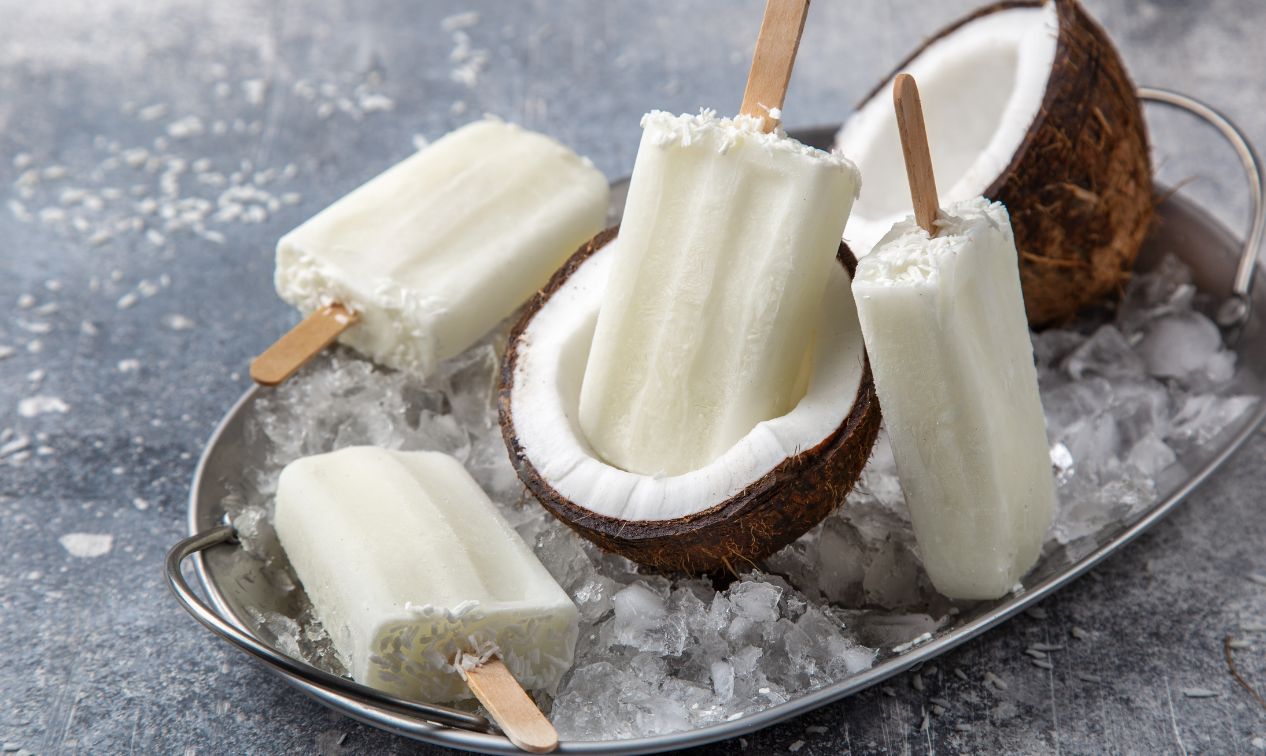 Paletas de coco